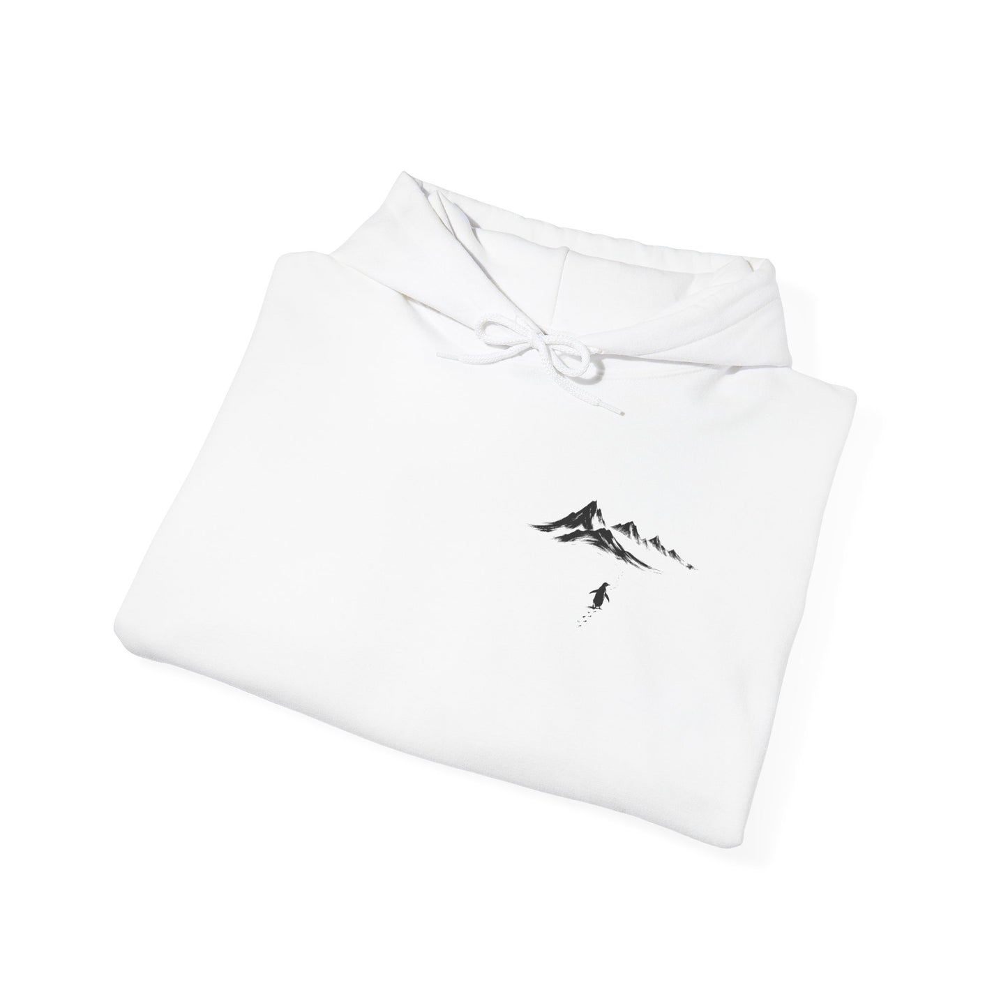 Hoodie — Minimal Mountain and Hiker Graphic Pullover